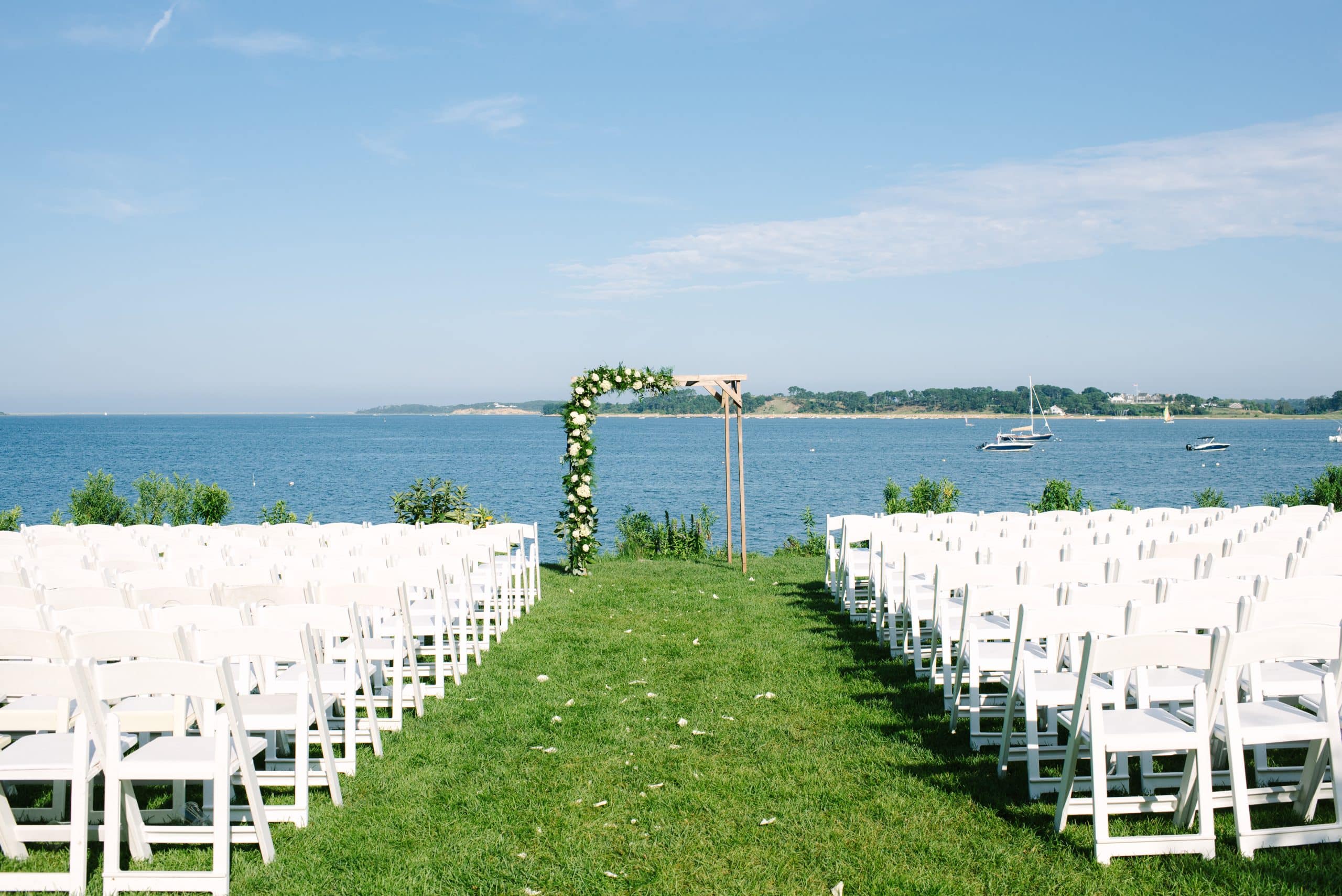 ceremony site at wequassett resort one of the best massachusetts wedding venues