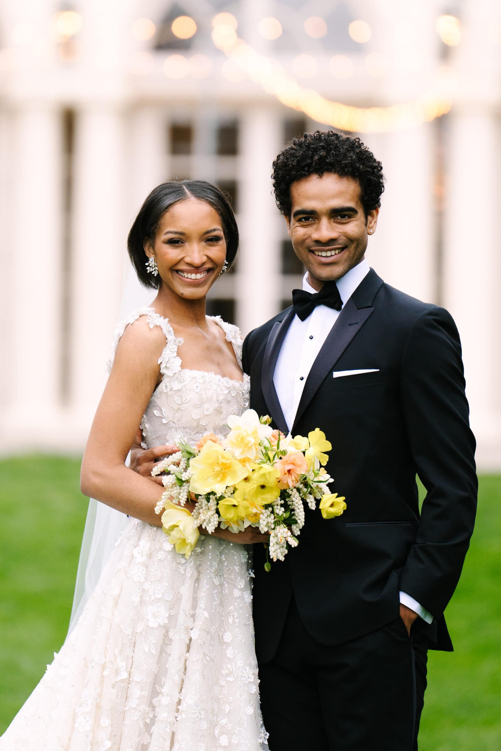 close up portrait of bride and groom during their wadsworth mansion wedding in middletown connecticut
